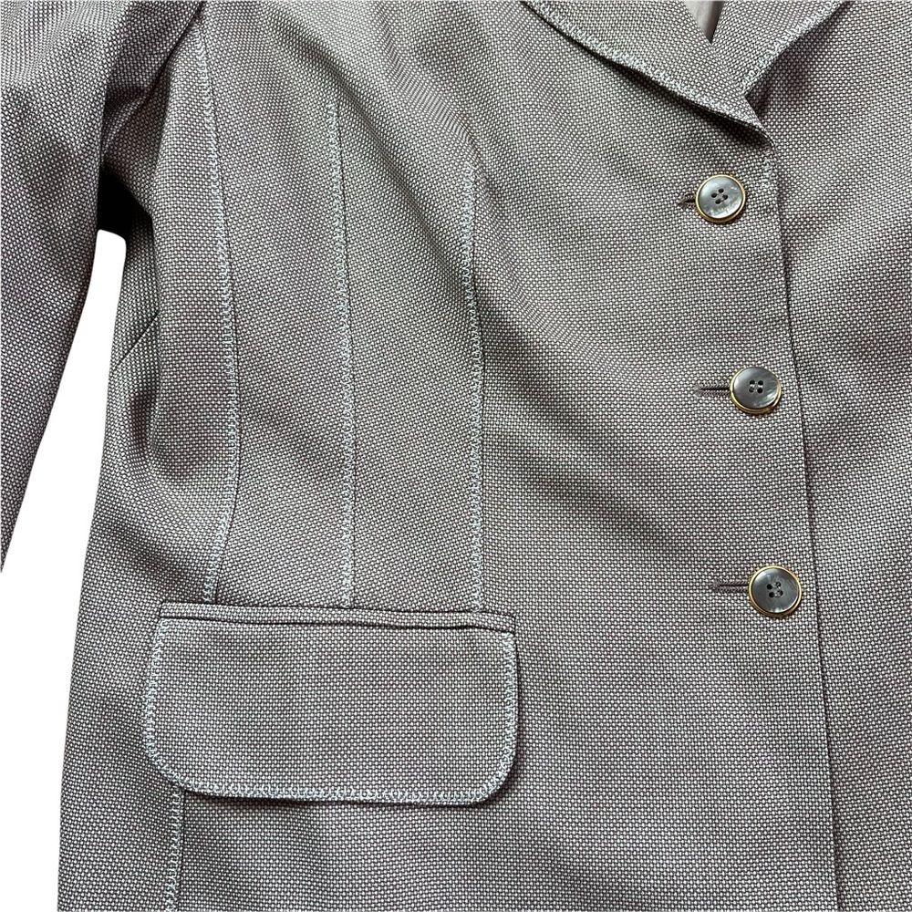 ESCADA EXCLUSIVE FOR NEIMAN MARCUS GRAY BLAZER JACKET - Picture 3 of 13